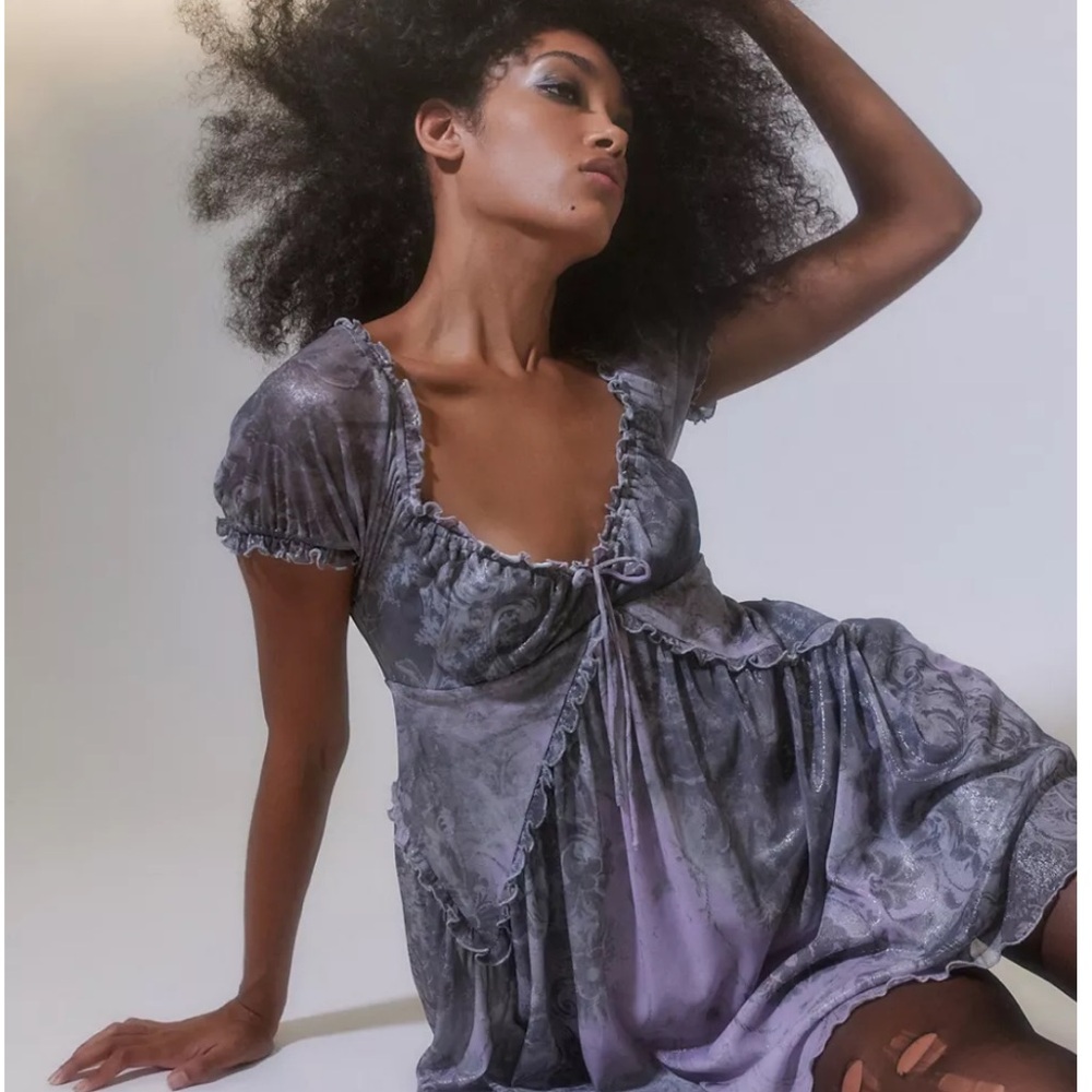 Urban Outfitters Sammy Sparkle medieval fairy mini dress